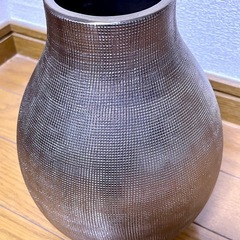 ZARAHOME花瓶・シルバー⑮の画像