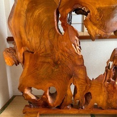 一枚板　衝立　天然木の画像
