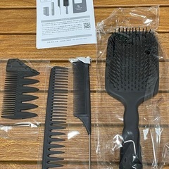 ヘアコームセット パドルブラシ ブラシ コーム ヘアセット テールコームの画像