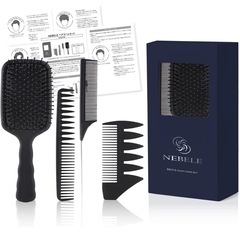ヘアコームセット パドルブラシ ブラシ コーム ヘアセット テー...