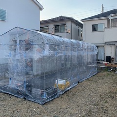 【引き渡し決定】ビニールハウス(骨組みのみ)差し上げます！
