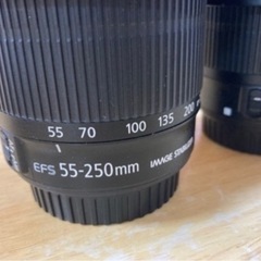 Canon EF-S レンズセット 55-250mm 18-55mm 24mmの画像