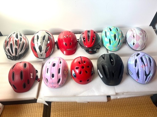 幼児•児童用自転車ヘルメット12個