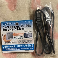 I.O DATA USBケーブル(miniA-TypeB)の画像
