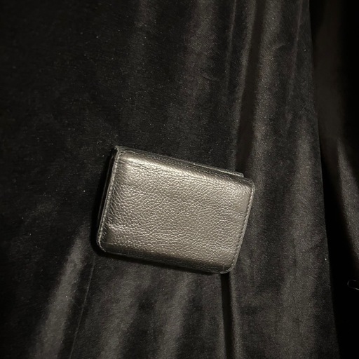 BALENCIAGA ミニ財布 黒 レザー