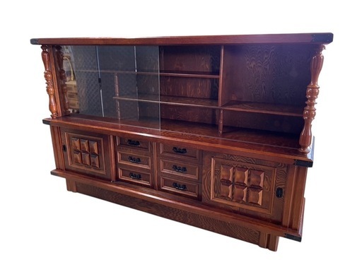 NO.1972 昭和レトロ 茶箪笥 木製 サイドボード 収納家具 家具 中古