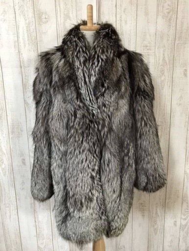 豪華　SAGA FOX シルバーフォックス コート 毛皮 サガフォックス SAGAゴールド