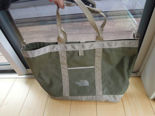 【若干汚れ有り】THE NORTH FACE　トートバッグ　カーキ