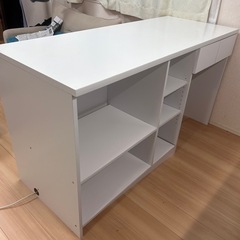 【無料】キッチンカウンター 150㎝　ホワイトの画像