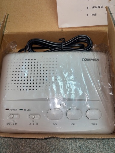 配線不要の室内インターホン COMMAX WI-3SNインターコム