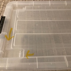 衣装ケース/クリア　74x40x32.4cmの画像