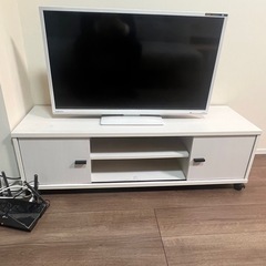 テレビ（単体譲渡可能）+テレビ台セットの画像