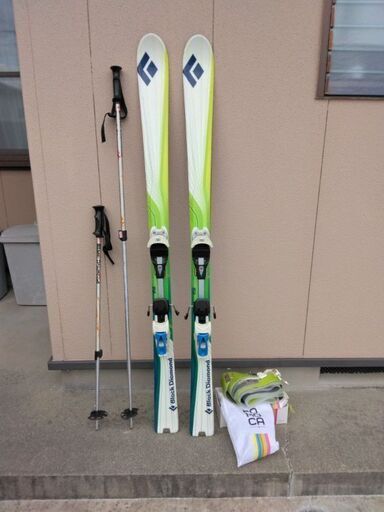 山スキー1(スキー板、ストック、シール)