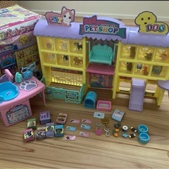 リカちゃんハウス、ペットショップ、人形セットの画像