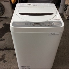  SHARP 全自動電気洗濯機 5.5KG ES-GE5B-T 2017の中古品です。TI111601 