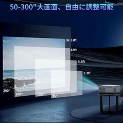 プロジェクター　モバイルプロジェクター  家庭用プロジェクター 20000LM プロジェクター 小型 1080Pネイティブ解像度 iOS/Android/Windows/パソコン/タブレットなど接続可　映画鑑賞の画像