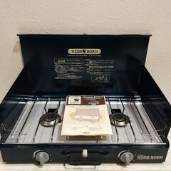 『未使用品』WISH BORN .TWIN BURNER/COSTOM 0-9001/ツインバーナー/キャンプ/アウトド用品/ コンパクト/C1DY0501の画像