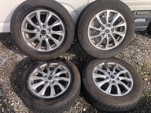 冬タイヤ ★ 195/65R15 ★  ブリヂストン製スタッドレス ★ ブリザック4本組 ★ セレナ等用アルミホイール付き ★ PCD114★