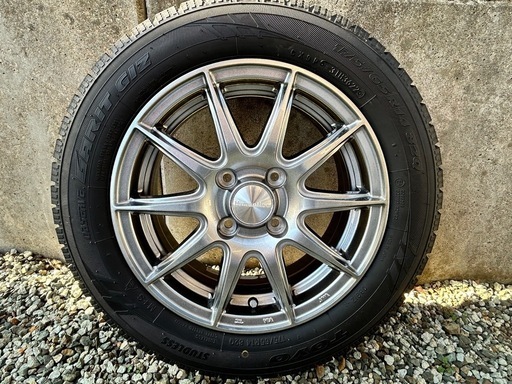 175/65R14 スタッドレスタイヤホイール4本セット  バリ山