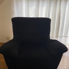 革張りソファー（1人用.座面回転式）