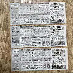 さくらサーカス割引きチケットの画像