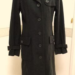 未使用保管品　H&M　婦人ロングコート　細身　長身　総裏付き　こ...