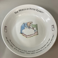 ☆値下げ☆I2411-437 パスタカレー皿 ２枚セット （ファミリー＆ミセスラビット）PR271BR-3 中古美品の画像