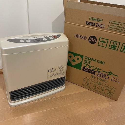 美品 ワンシーズンの使用　GS-20T5G 都市ガス用 ガスファンヒーター