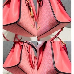 【未使用品級】MICHEAL KORS HAMILTON ピンク 2way ショルダー ハンドバッグの画像