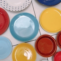 カラフル洋食器　セット　プレート　深皿　ボウルの画像