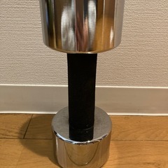 ダンベル　5kg   シルバー　レディースにも　ダイエット