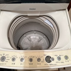 洗濯機haier 部品付きの画像