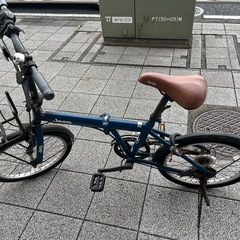 ★JEEP ジープ 20インチ 折りたたみ自転車 シマノ6段変速 ネイビー【JE-206G】C4EX
