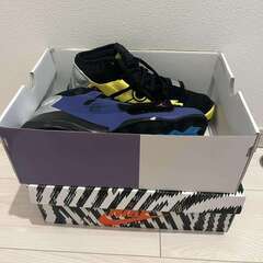 新品ナイキ ザイオン 2 × ナルト PF NIKE ZION 2 × NARUTO PF ブラック/イエローストライク/ダークパープルダスト/ブルーの画像