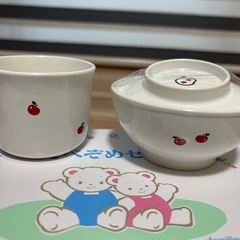 【未使用品】familiar 食器セット リンゴ柄の画像