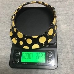 スーパーレア 正規品 ルイヴィトン 2012 草間弥生リミテッド ドットチョーカー 黒黄の画像
