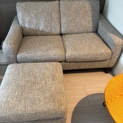 【11/16、11/17限定】大塚家具ソファとオットマンSETの画像