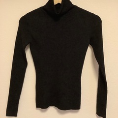 【美品】CECIL McBEE セシルマクビー レディース タートルネック ニット セーター Mサイズ 黒 ブラック トップス 長袖　モックネックの画像