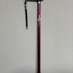 竹虎　ヒューゴステッキ　カラー:ワインレッド【杖 おしゃれ 軽量】【介護用品 福祉用具 歩行関連 転倒予防 杖先ゴム 】1日旅行で使用しましたの画像