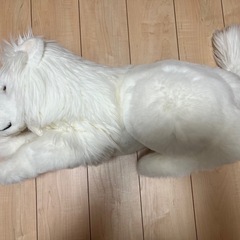 ホワイトライオン　　ぬいぐるみの画像