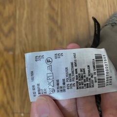 チェックのワイドパンツの画像