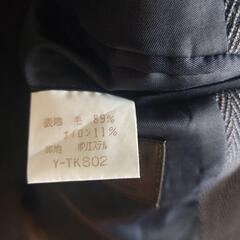 【お買い得！】チェスターコート ヘリンボーンパターン　FIVE POCKETS　グレー Mサイズの画像