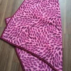 毛布 掛け布団 子供用サイズ 100✕140cm 豹柄の画像