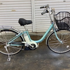 525 ブリヂストン電動アシスト自転車アシスタ26インチ アイボリー