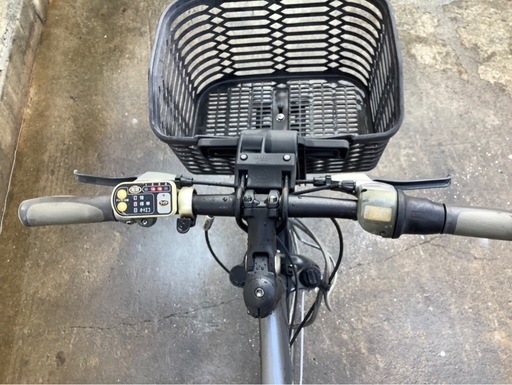 513  ブリヂストン新機種電動アシスト自転車リトルストリーム26インチグレーアルミボディ