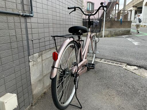 自転車　ママチャリ　26インチ　ピンクゴールド　埼玉県　和光市　リサイクルショップ　ケイラック　GMW85