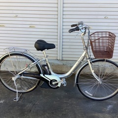 526 ブリヂストン電動アシスト自転車アシスタ26インチシルバーアルミ