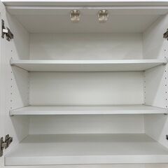 ★ジモティ割あり★  レンジボード ホワイト H196×D51×W110 クリーニング済み TC551 ☆ジモティ割あり☆ レンジボード 白 H200×D51×W139