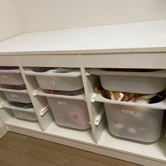 IKEAトロファスト　収納ボックス7個付き