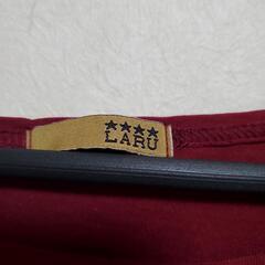 LARU バーガンディ 長袖Tシャツ L  綿100％の画像